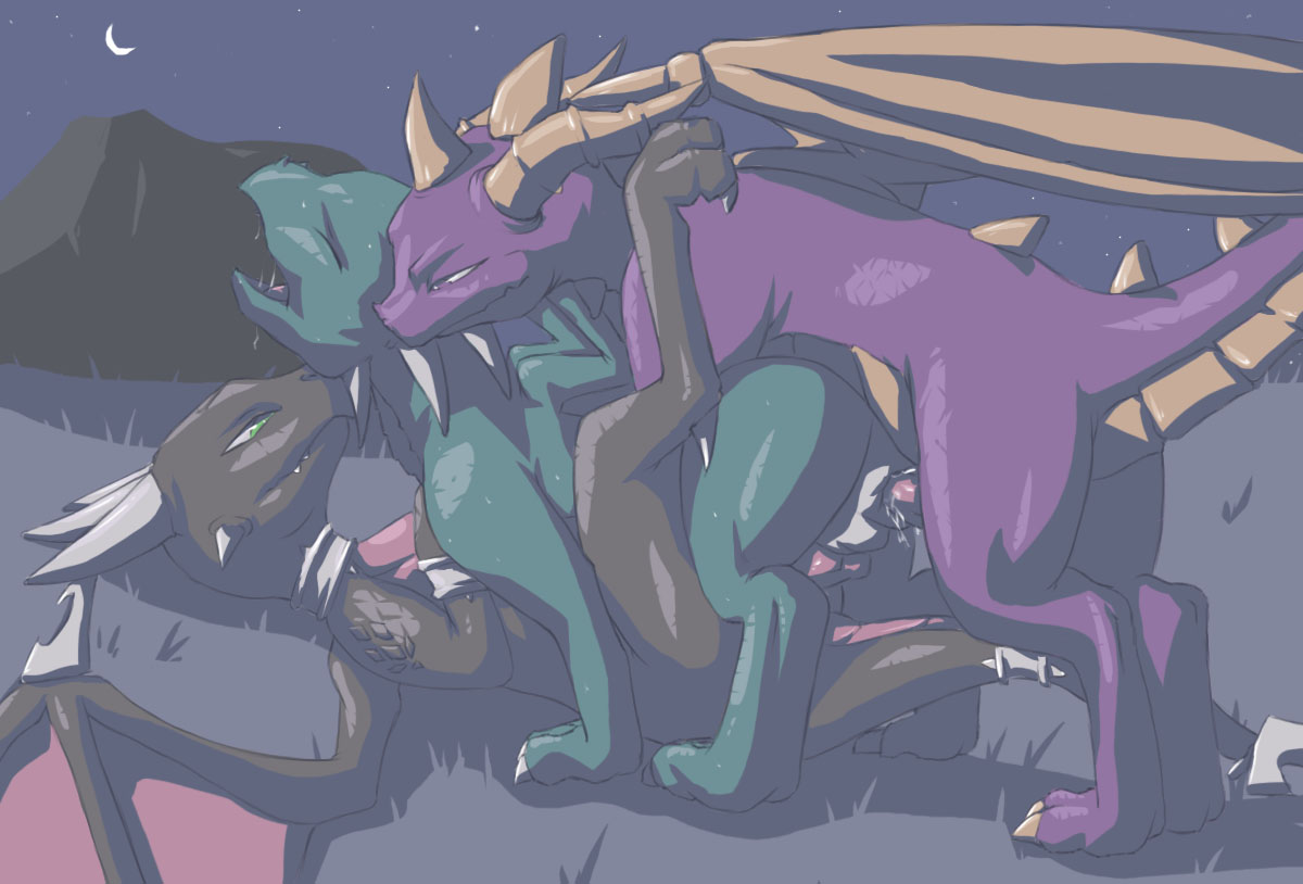 だんぼおる＠二ちゃんねる - 9 6 bisexual color cynder dragon e621 female feral male  ragnarakk sariya scalie sex spyro spyro the dragon surprise threesome