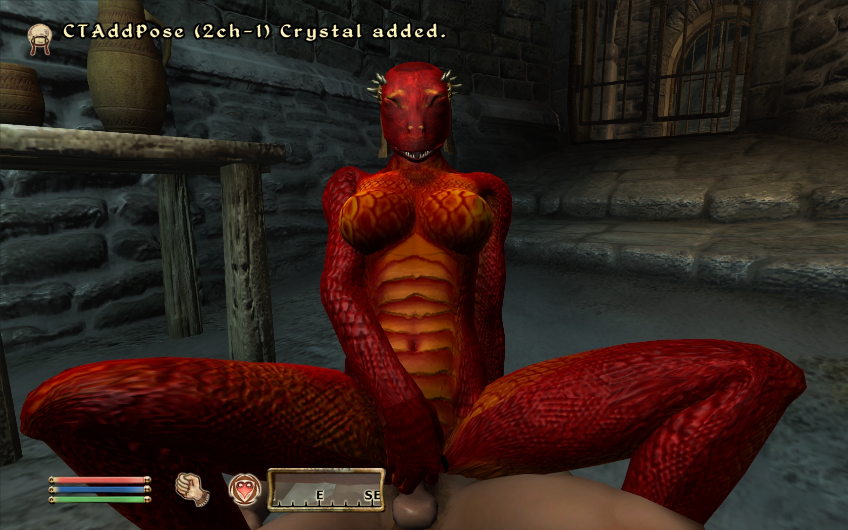 だんぼおる＠二ちゃんねる - argonian balls breasts e621 female human male reverse  cowgirl sex spread legs spreading straight the elder scrolls video games